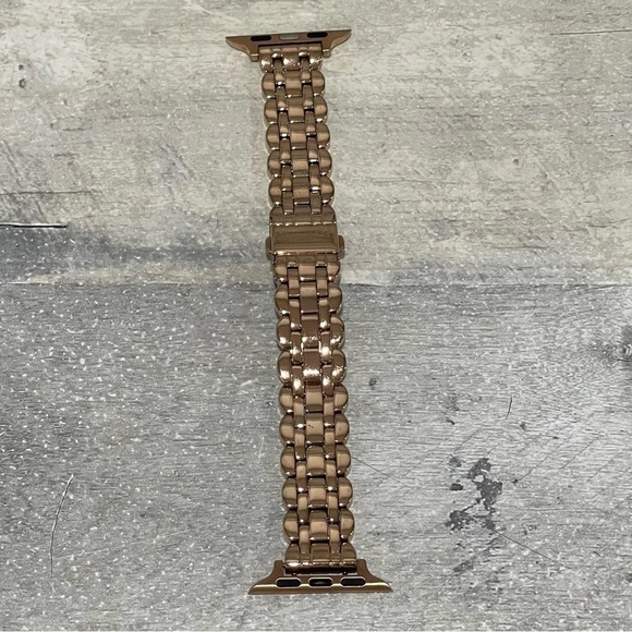 KATE SPADE Scallop Link Stainless Steel Bracelet Band For Apple Watch Rose/Gold - Picture 2 of 9
